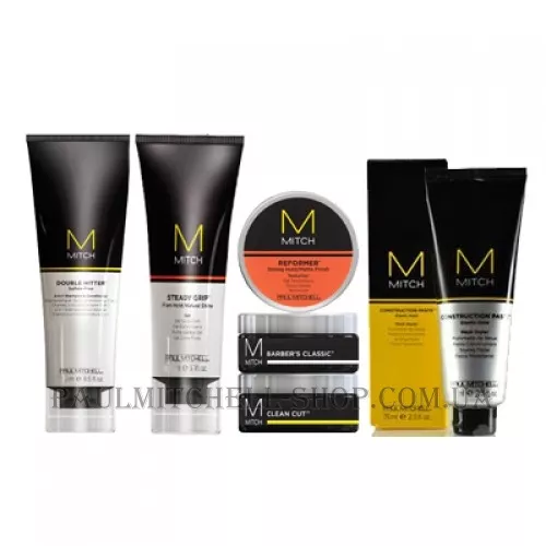 PAUL MITCHELL Mitch Men's Travel Kit - Дорожній набір для догляду за чоловічим волоссям 7 од.