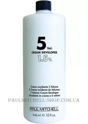 PAUL MITCHELL Cream Developer 5 Vol - Кремопроявник 5 об'ємів, 1,5%