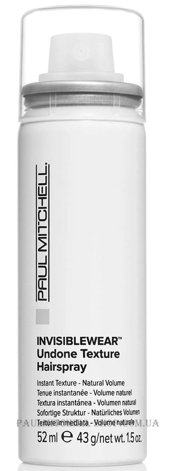 PAUL MITCHELL Invisiblewear Undone Texture Hairspray - Текстуруючий спрей